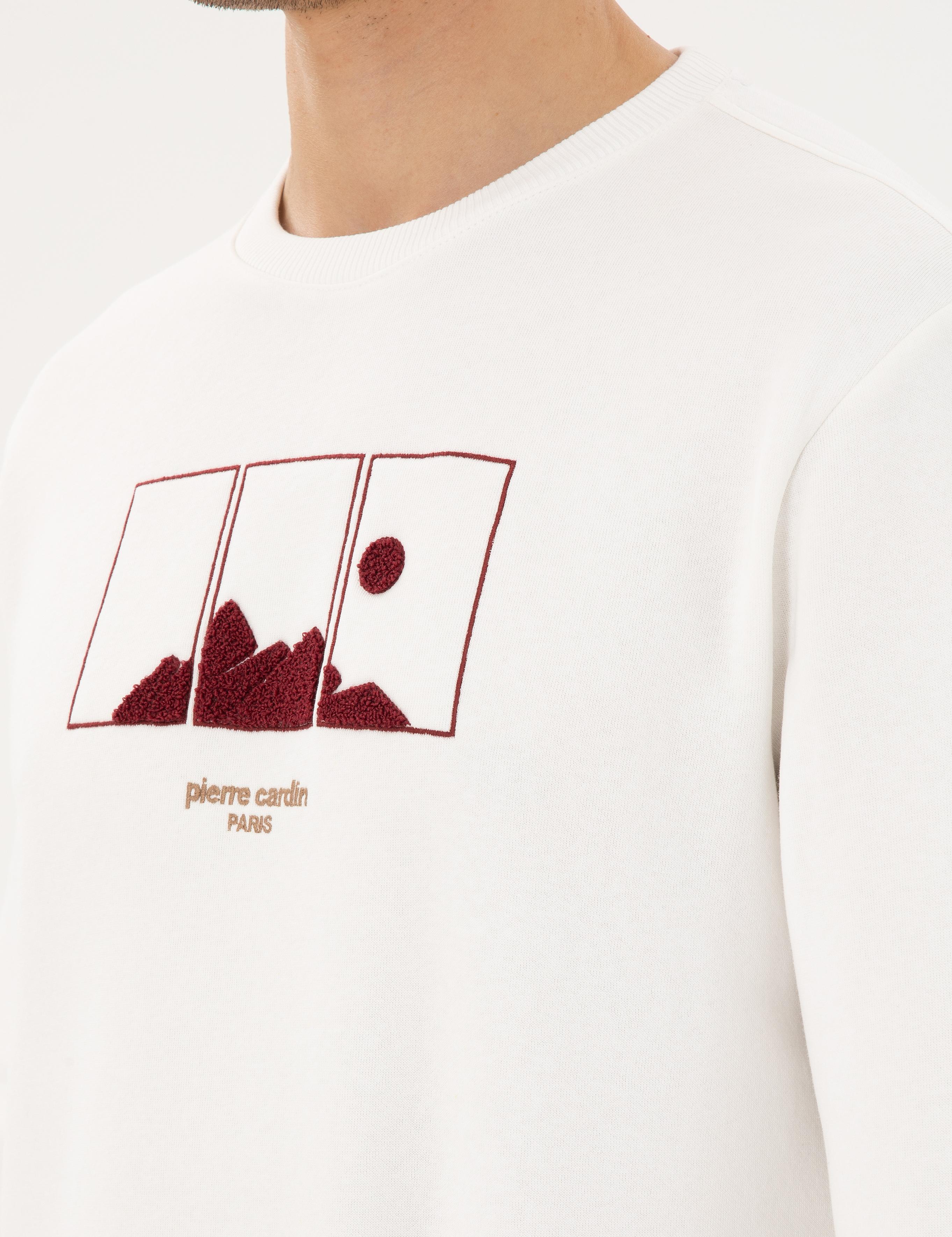 Ekru Regular Fit Sweatshirt