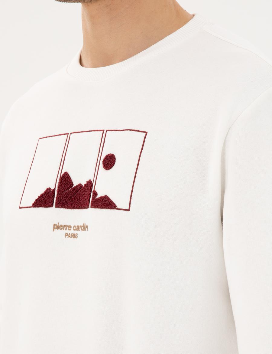 Ekru Regular Fit Sweatshirt