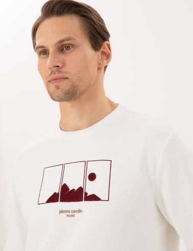 Ekru Regular Fit Sweatshirt