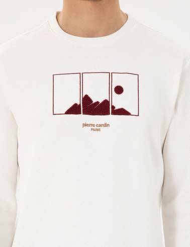 Ekru Regular Fit Sweatshirt