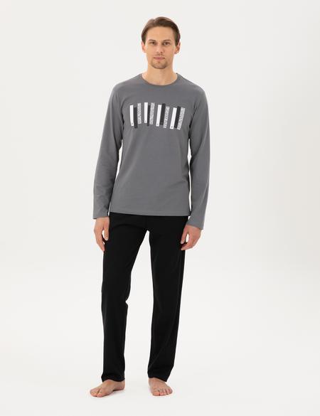 Gri Pijama Takımı - 50306726014