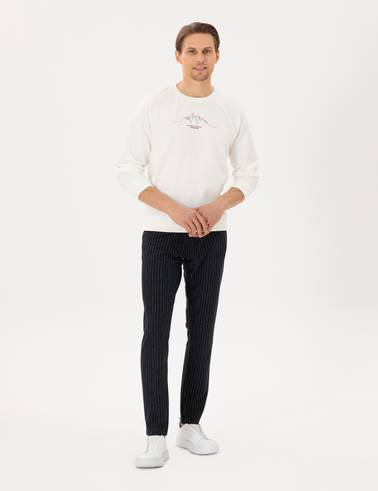 Lacivert Slim Fit Eşofman Altı