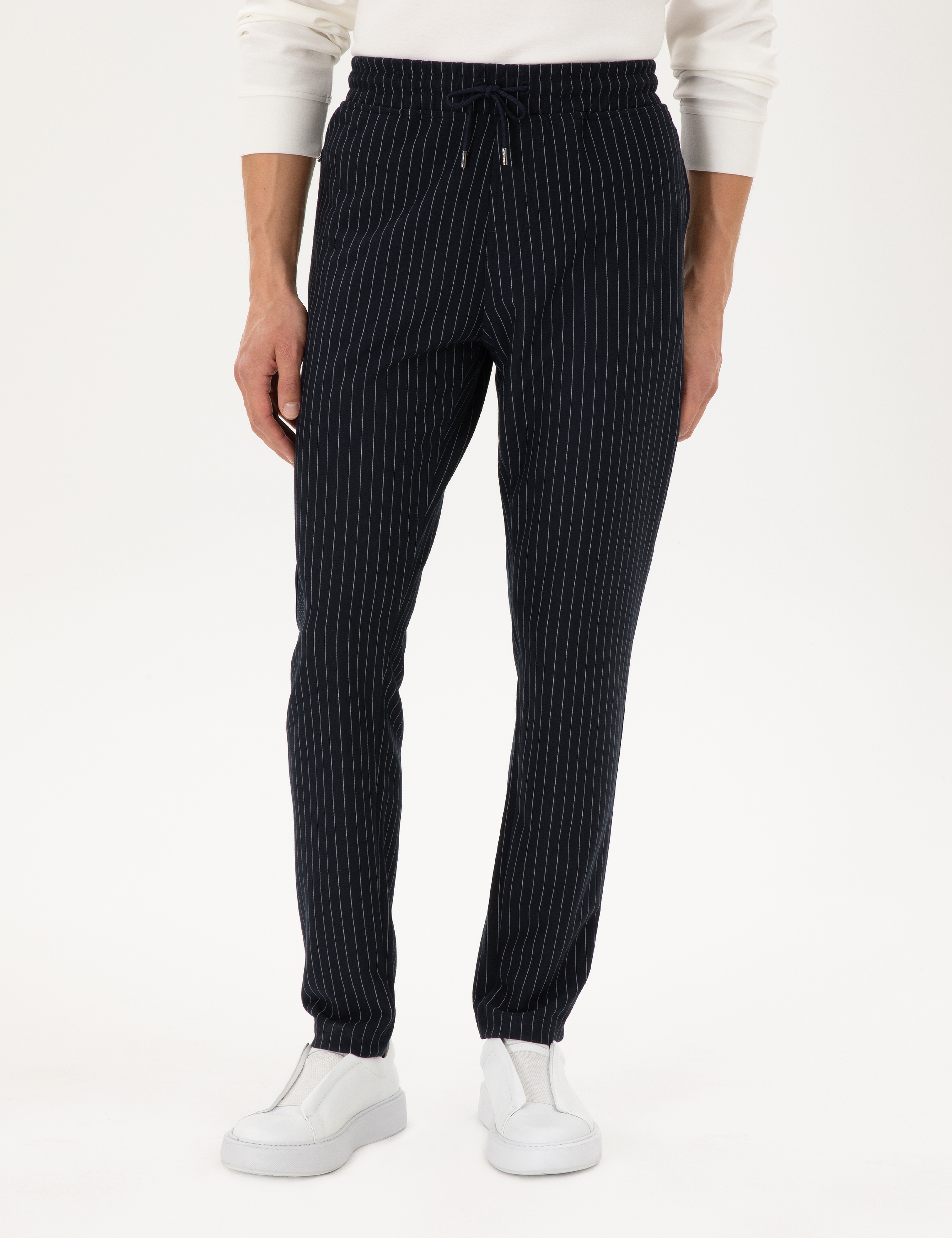 Lacivert Slim Fit Eşofman Altı - Image 2
