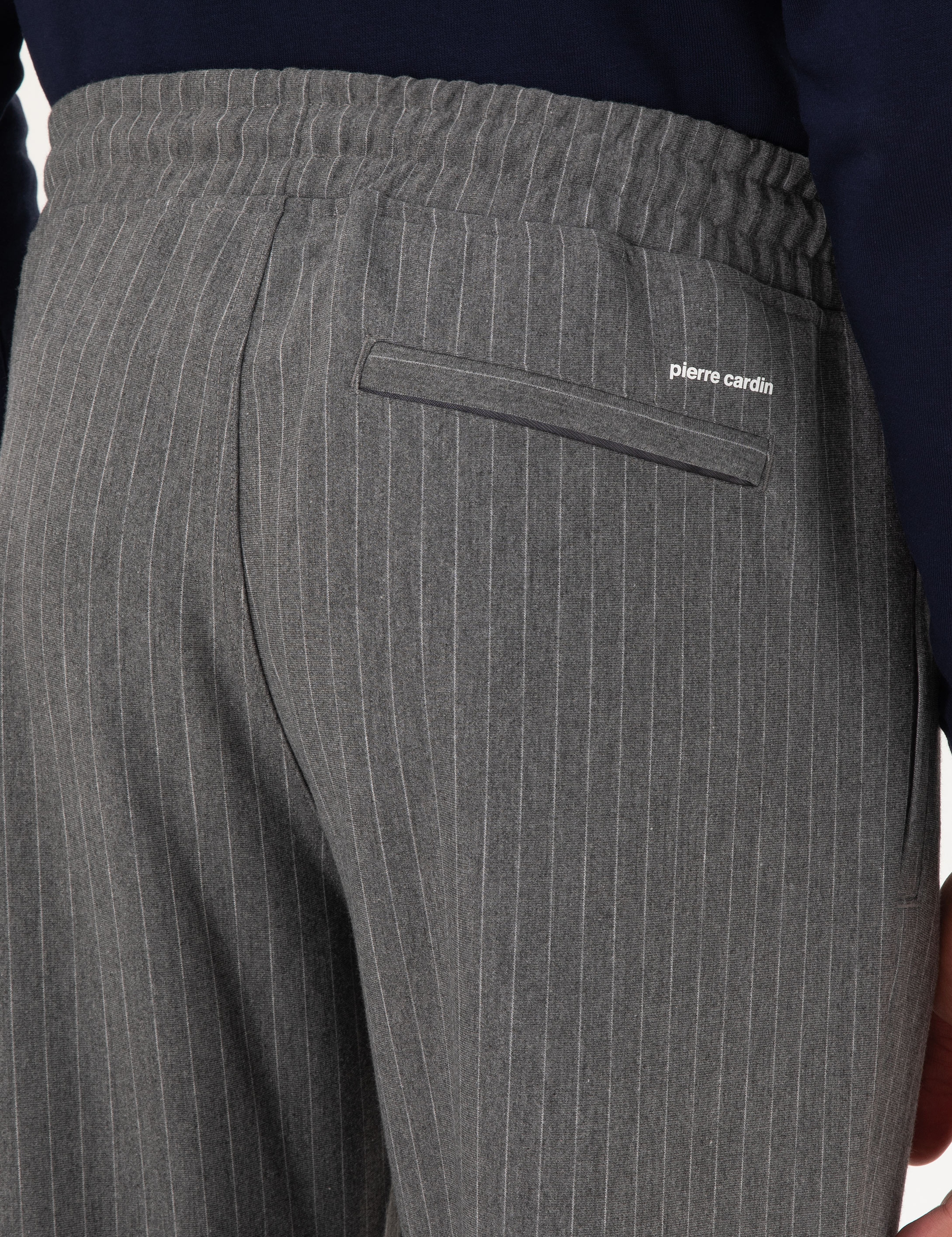 Antrasit Melanj Slim Fit Eşofman Altı - Image 6
