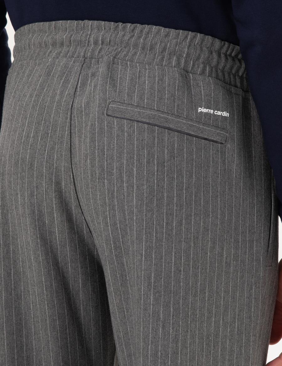 Antrasit Melanj Slim Fit Eşofman Altı