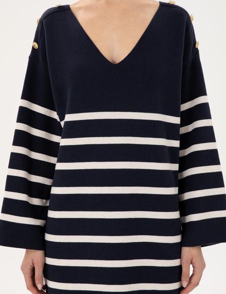 Lacivert Regular Fit Triko Elbise - 50290561006