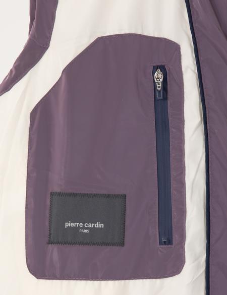 Mor Kapüşonlu Şişme Sıcak Tutan Yelek - 50293233034