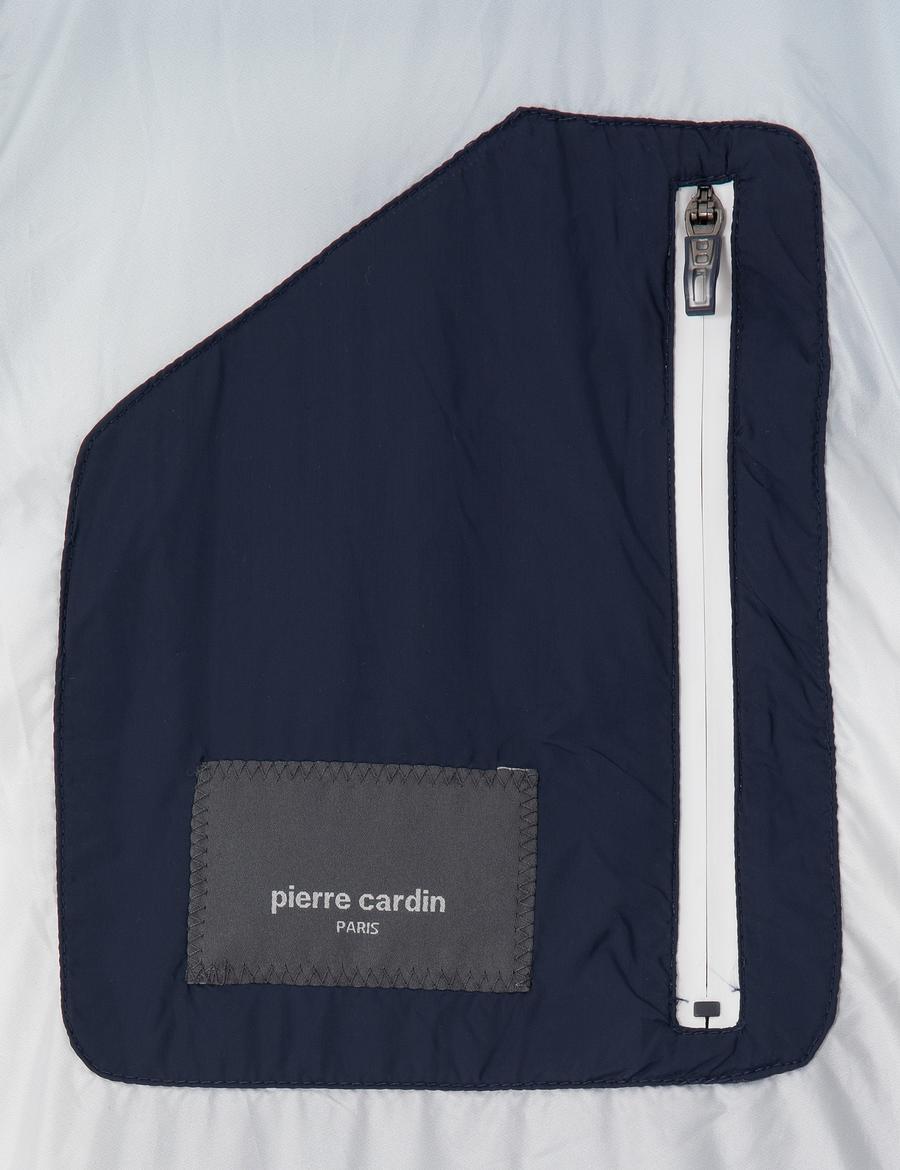 Lacivert Kapüşonlu Şişme Kaban