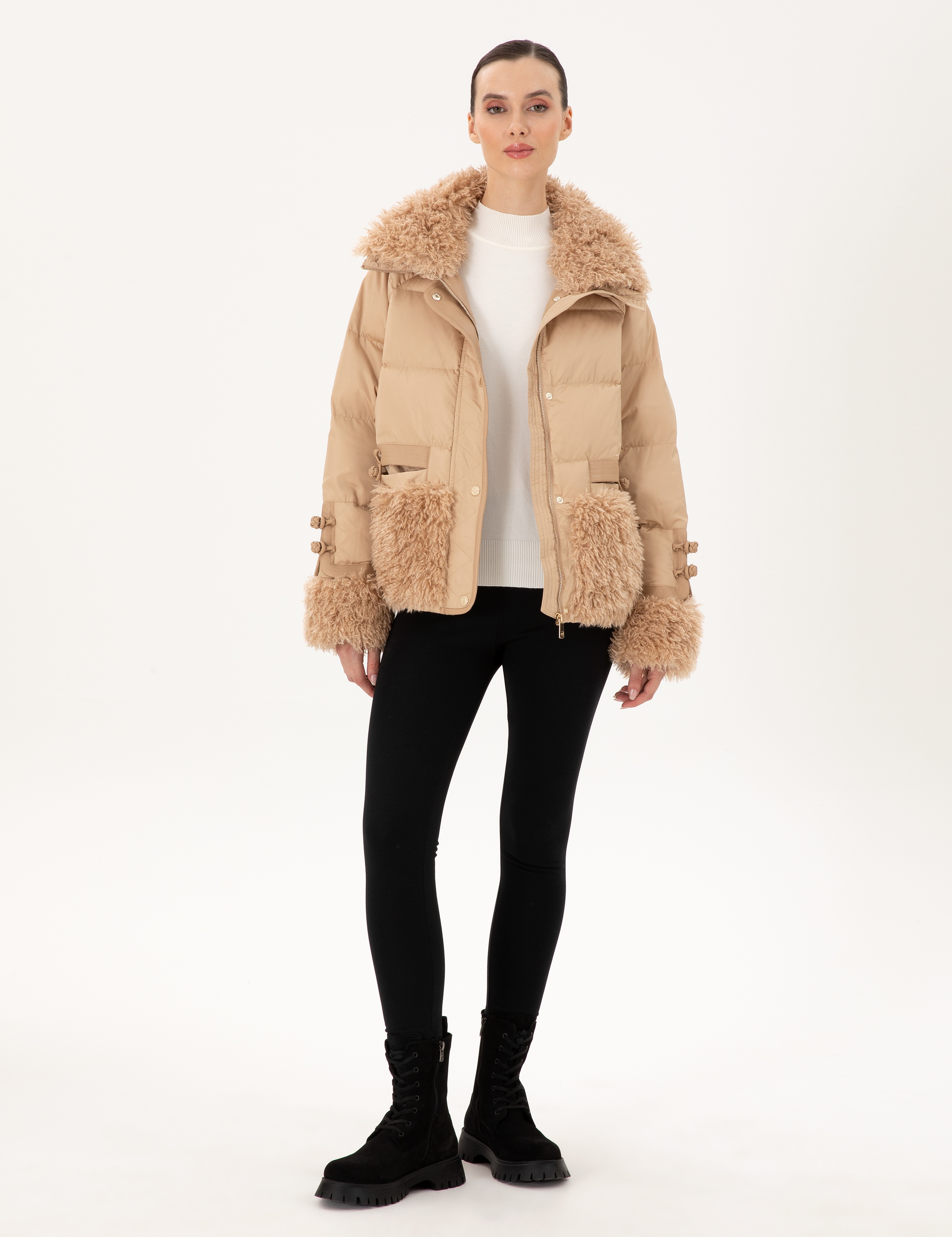 Bej Comfort Fit Mont - Image 4