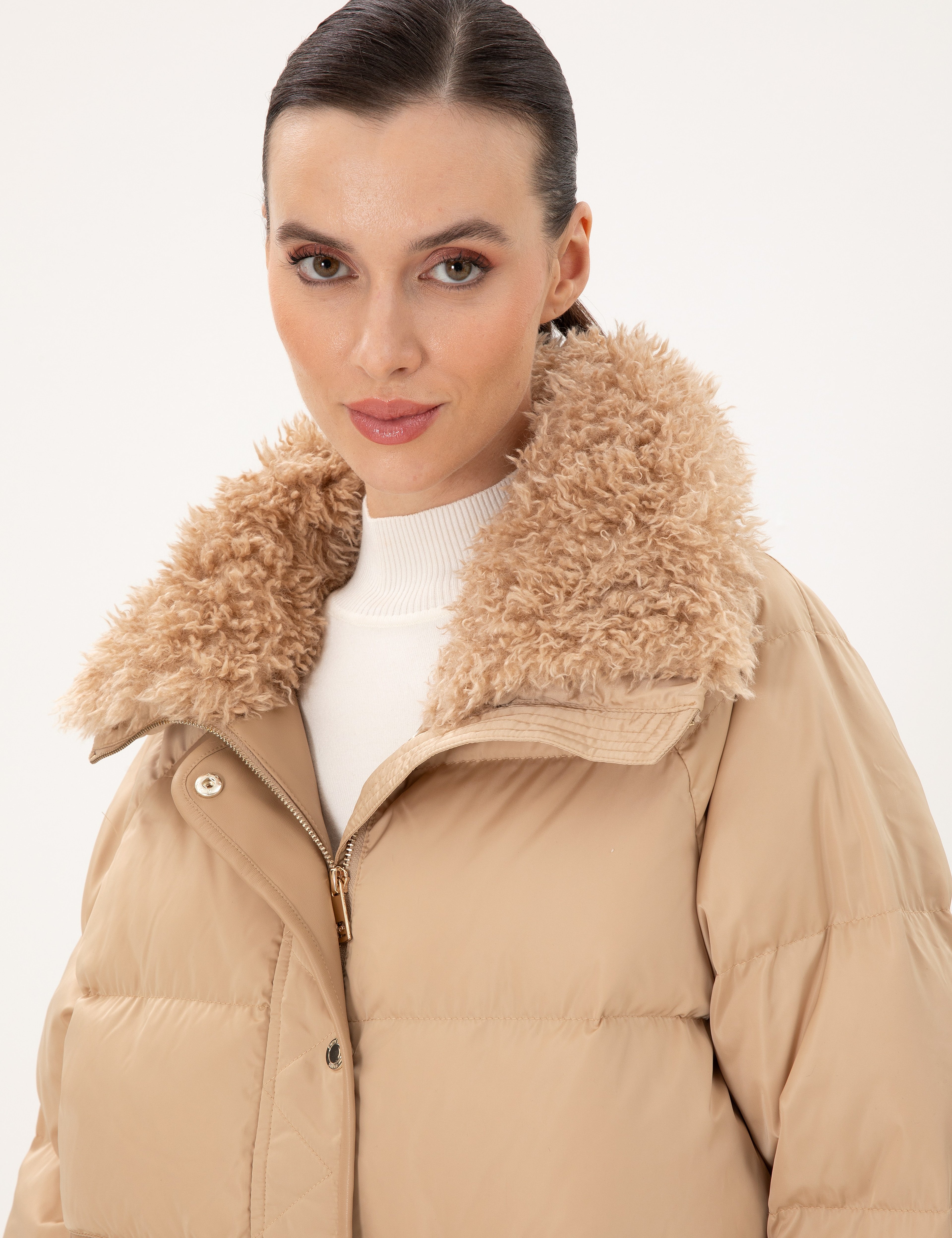 Bej Comfort Fit Mont - Image 2