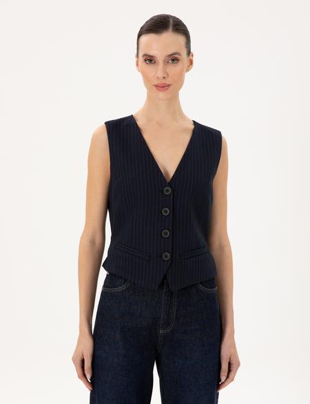 Lacivert Yelek - 50296067013