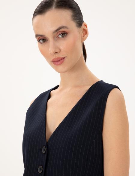 Lacivert Yelek - 50296067013