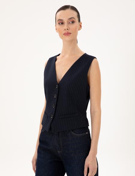 Lacivert Yelek - 50296067013