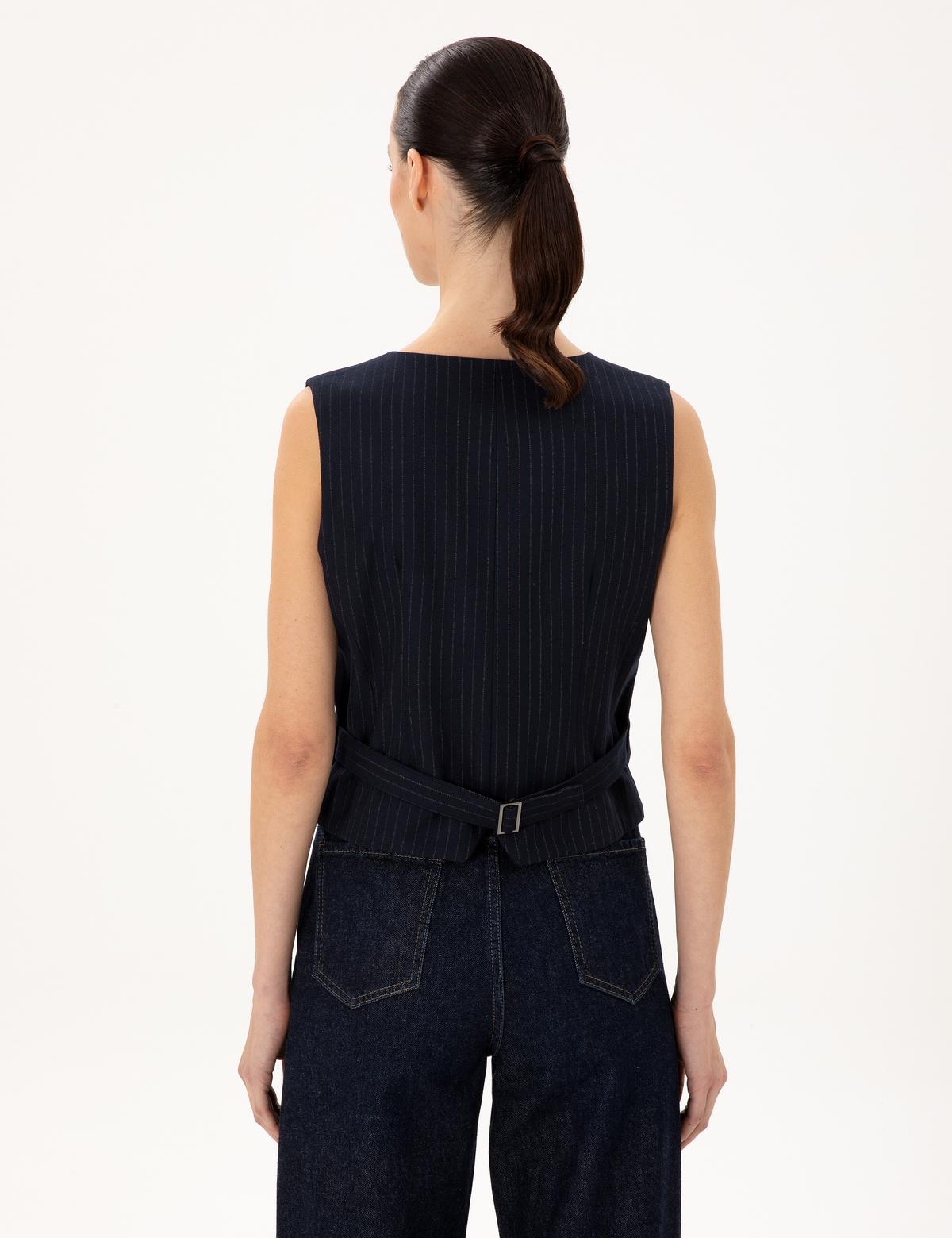 Lacivert Yelek - 50296067013