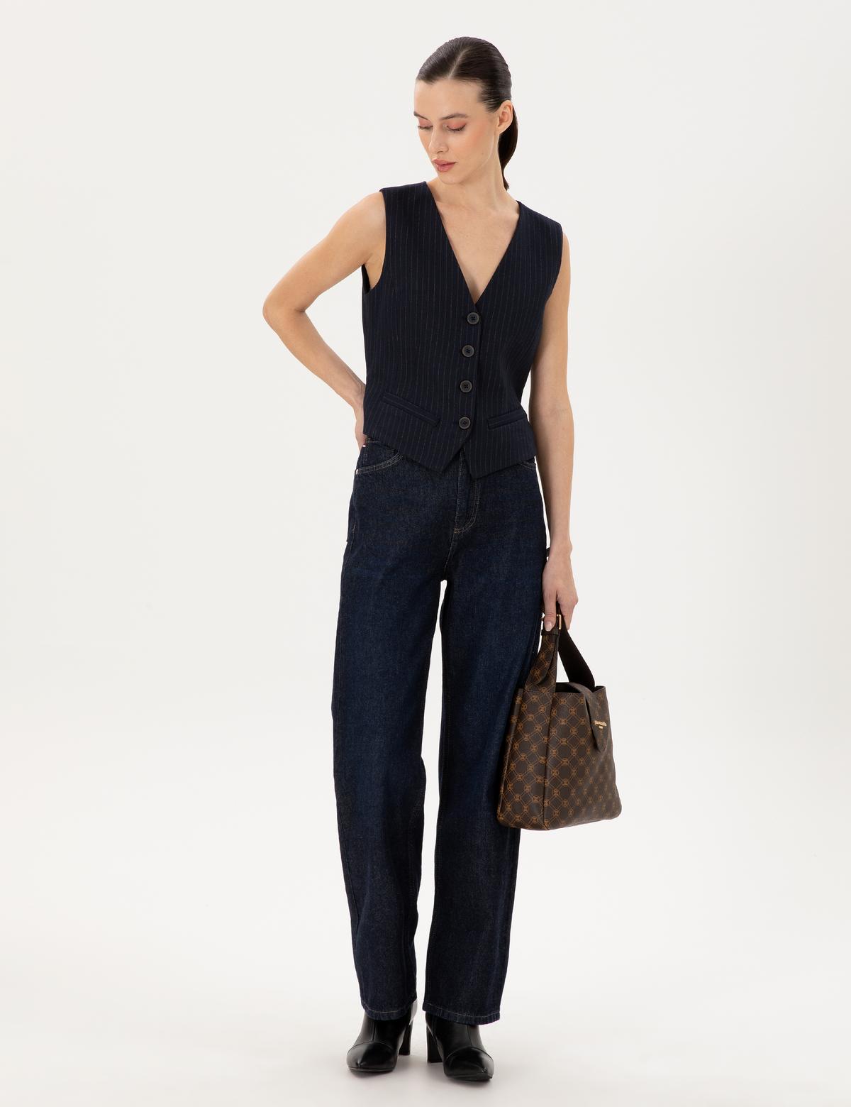 Lacivert Yelek - 50296067013