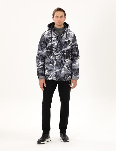 Antrasit Kapüşonlu Kar Montu - 50292545033