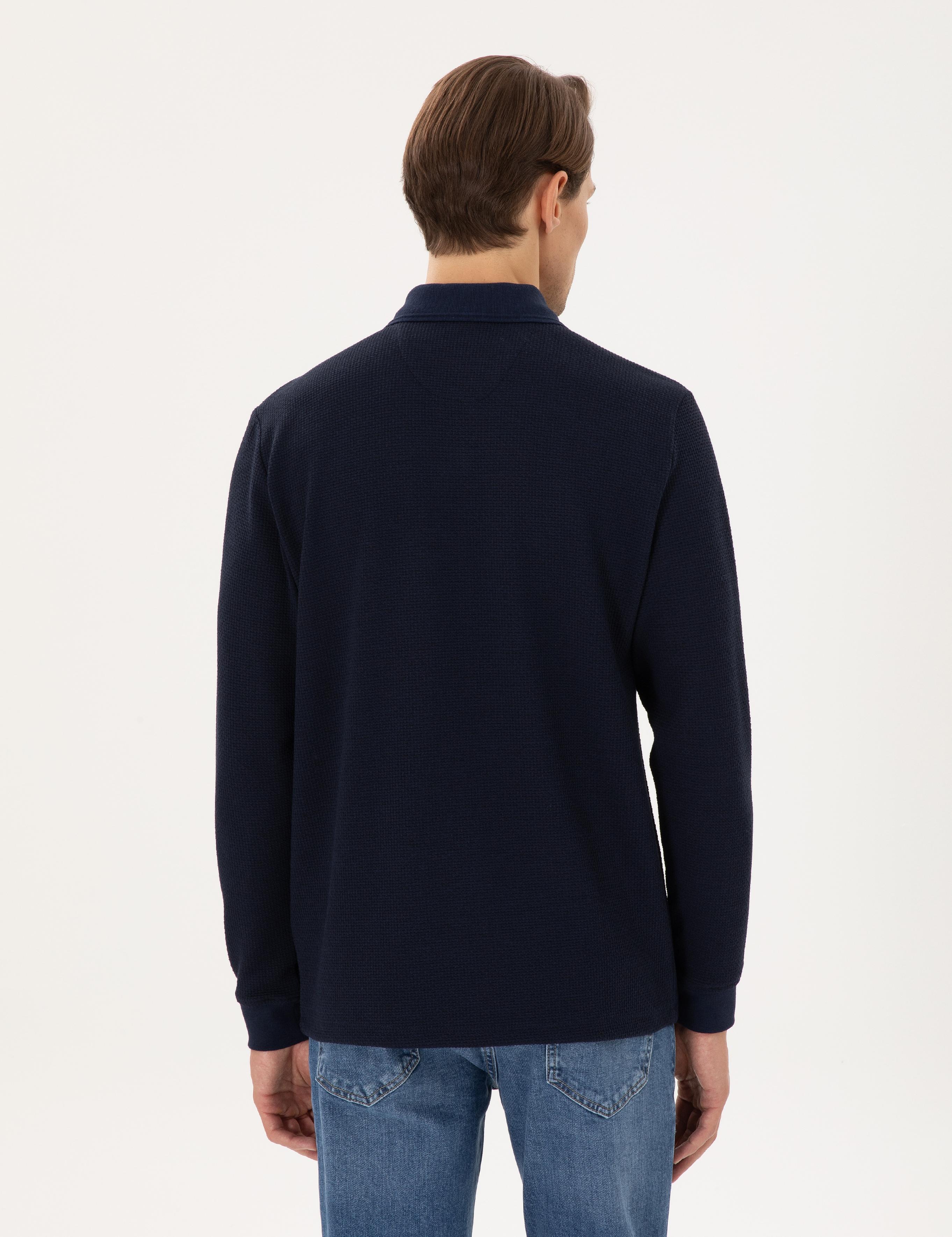 Lacivert Regular Fit Sweatshirt