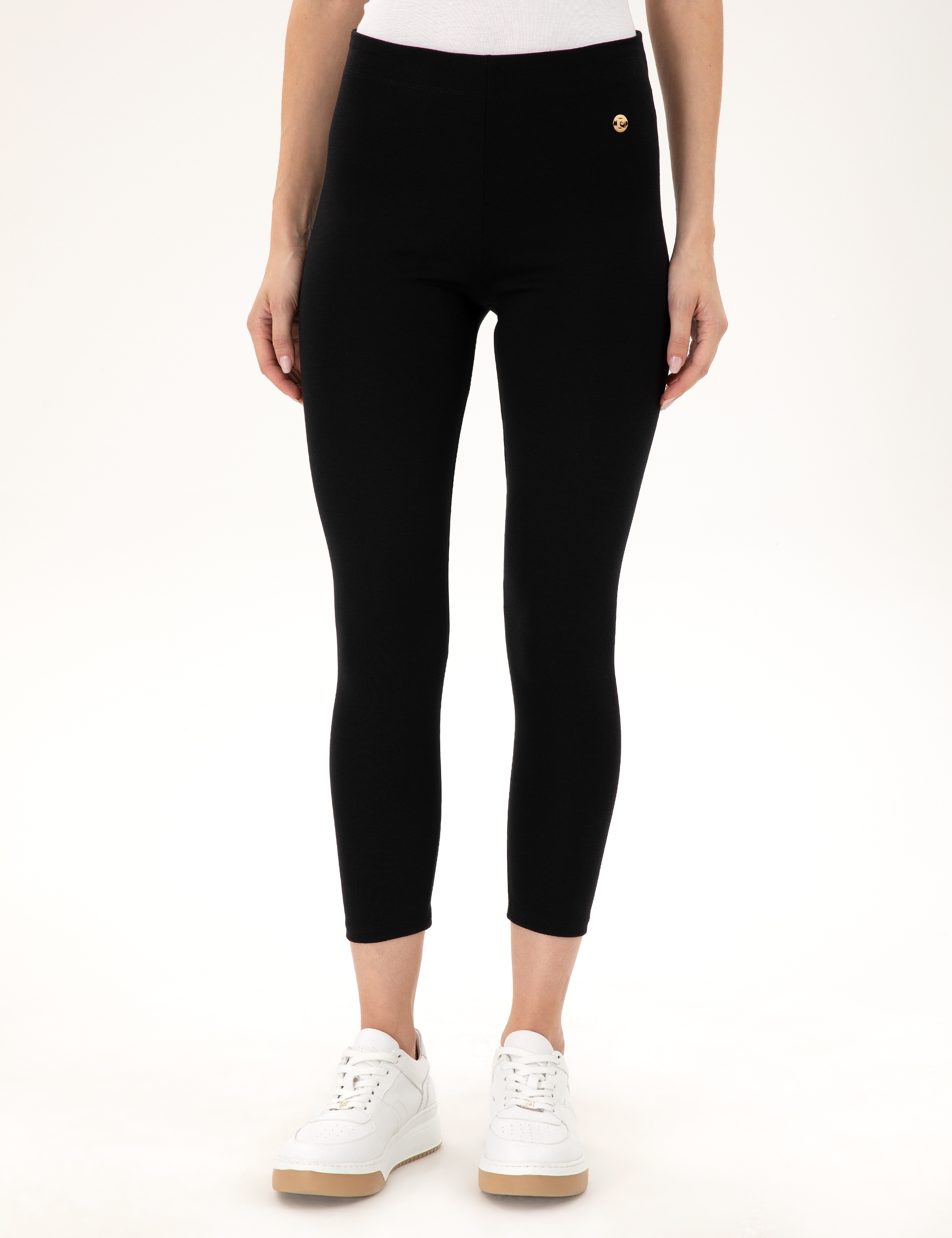 Siyah Slim Fit Tayt - Image 2