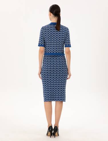 Saks Kalem Fit Triko Etek