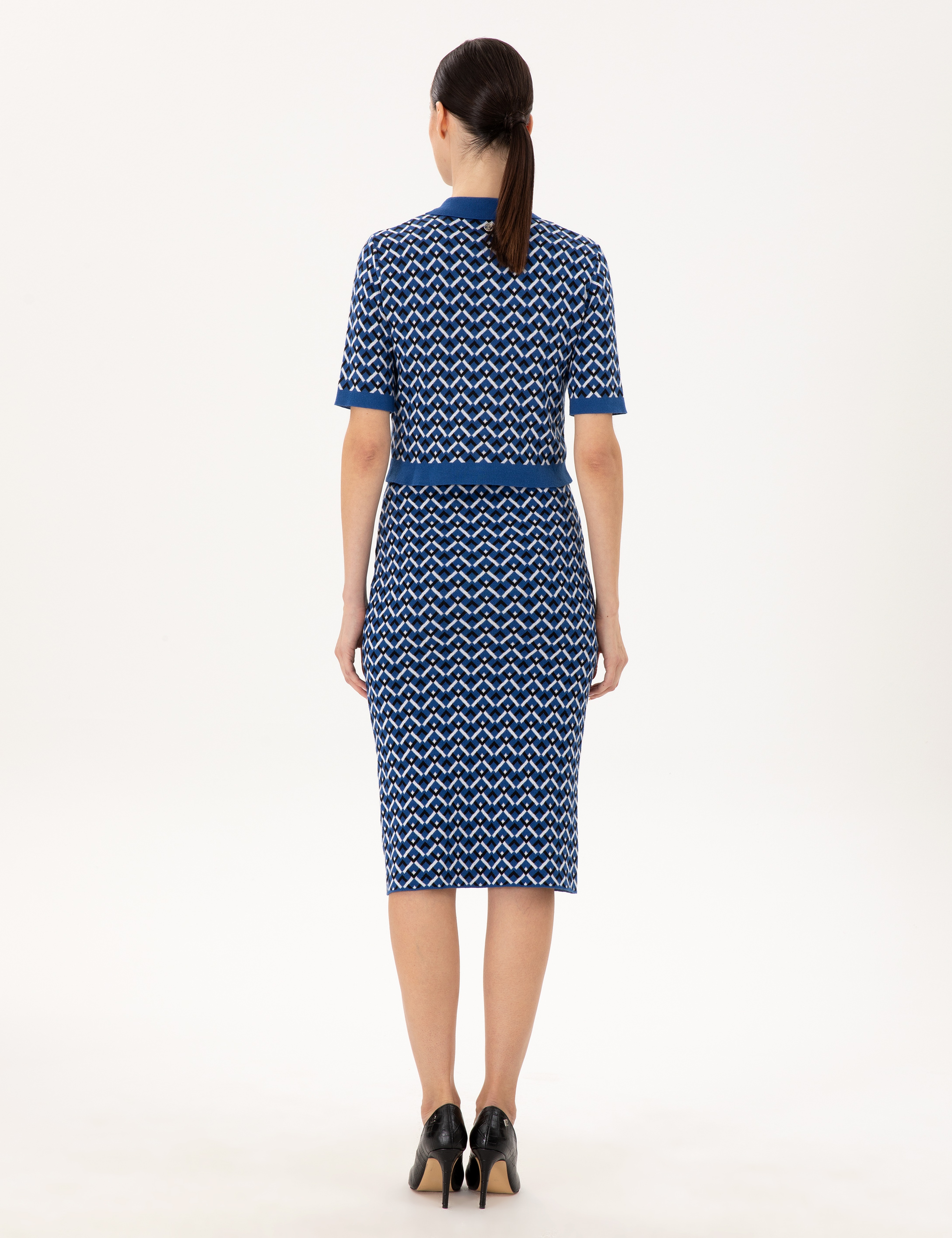 Saks Kalem Fit Triko Etek - Image 4