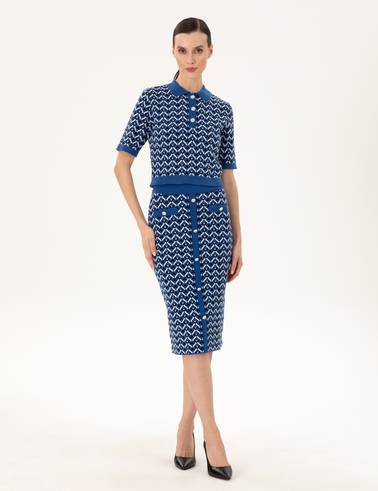 Saks Kalem Fit Triko Etek
