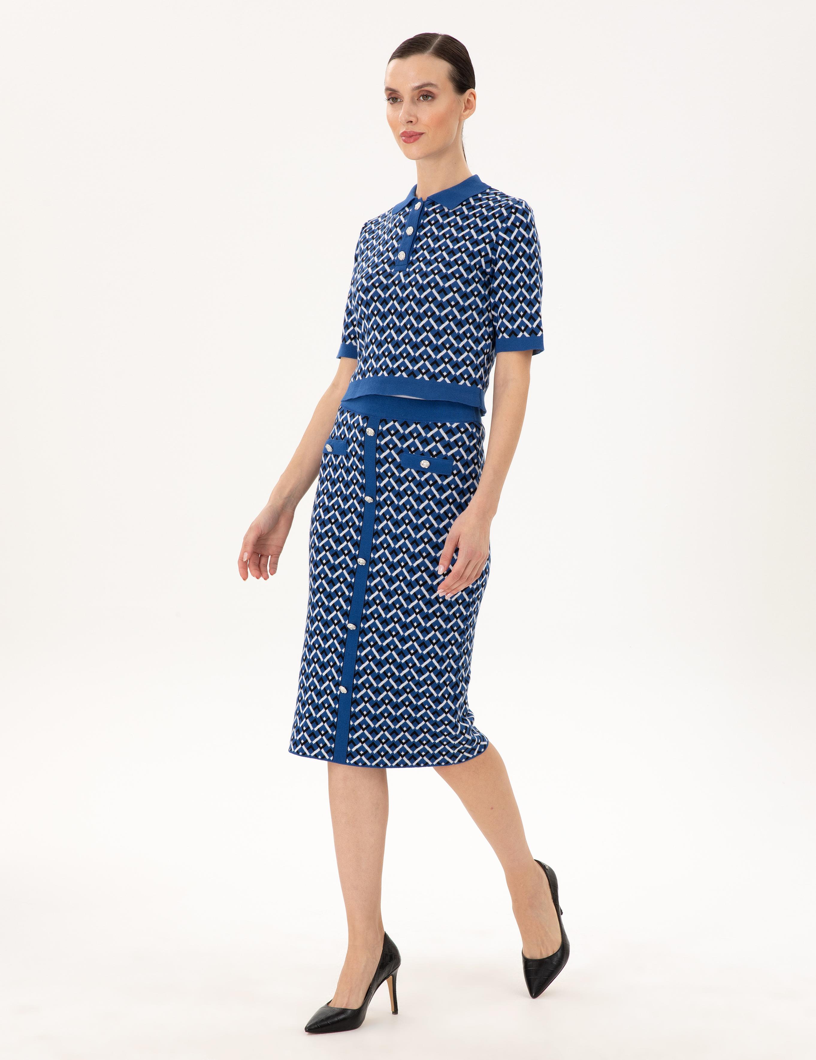 Saks Kalem Fit Triko Etek