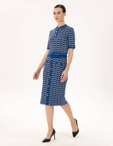 Saks Kalem Fit Triko Etek