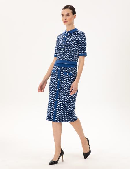 Saks Kalem Fit Triko Etek - 50290548012