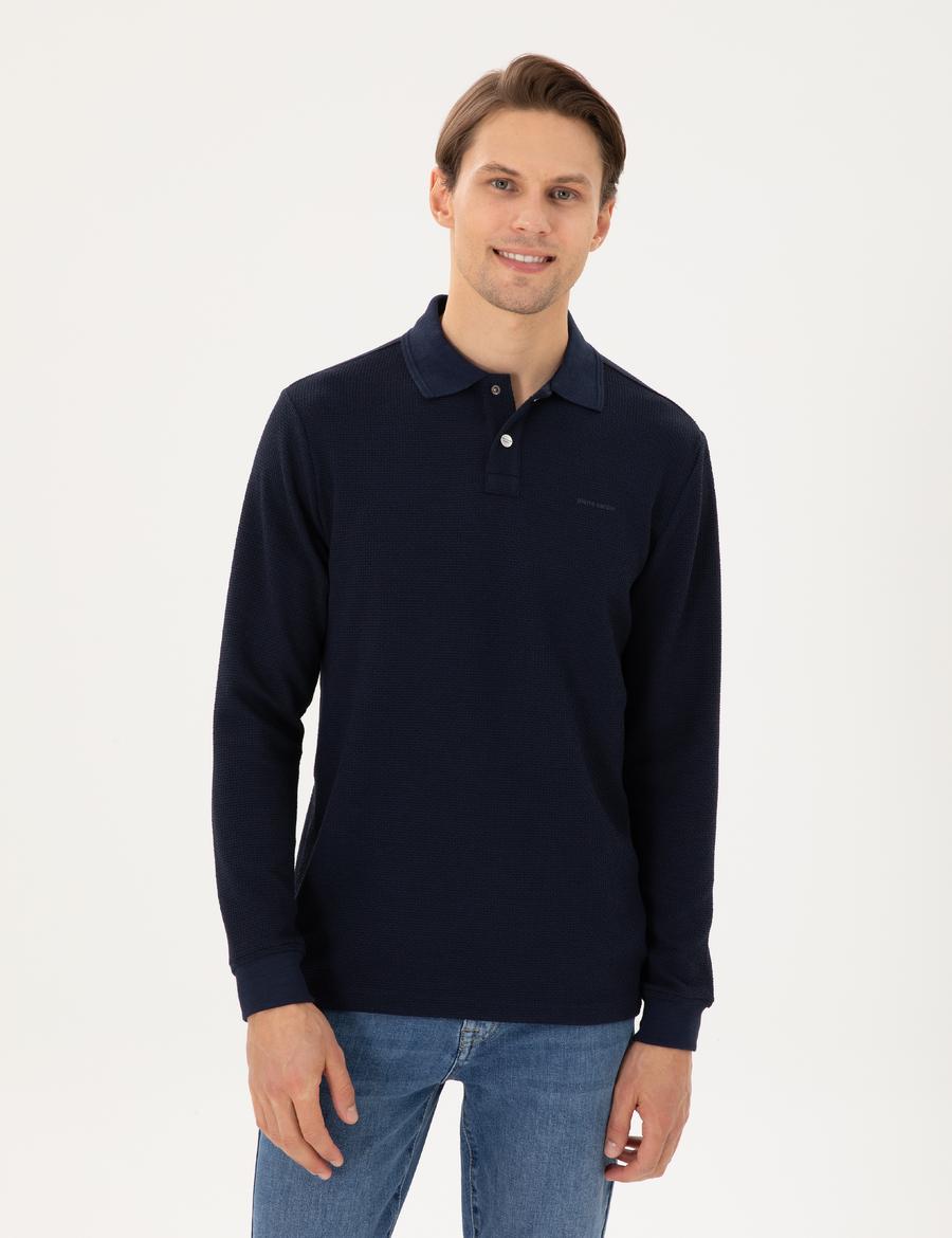 Lacivert Regular Fit Sweatshirt