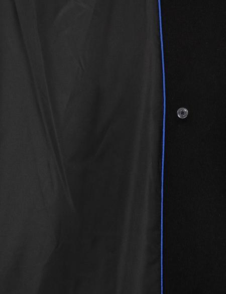 Siyah Comfort Fit Kaşe Kaban - 50296074015