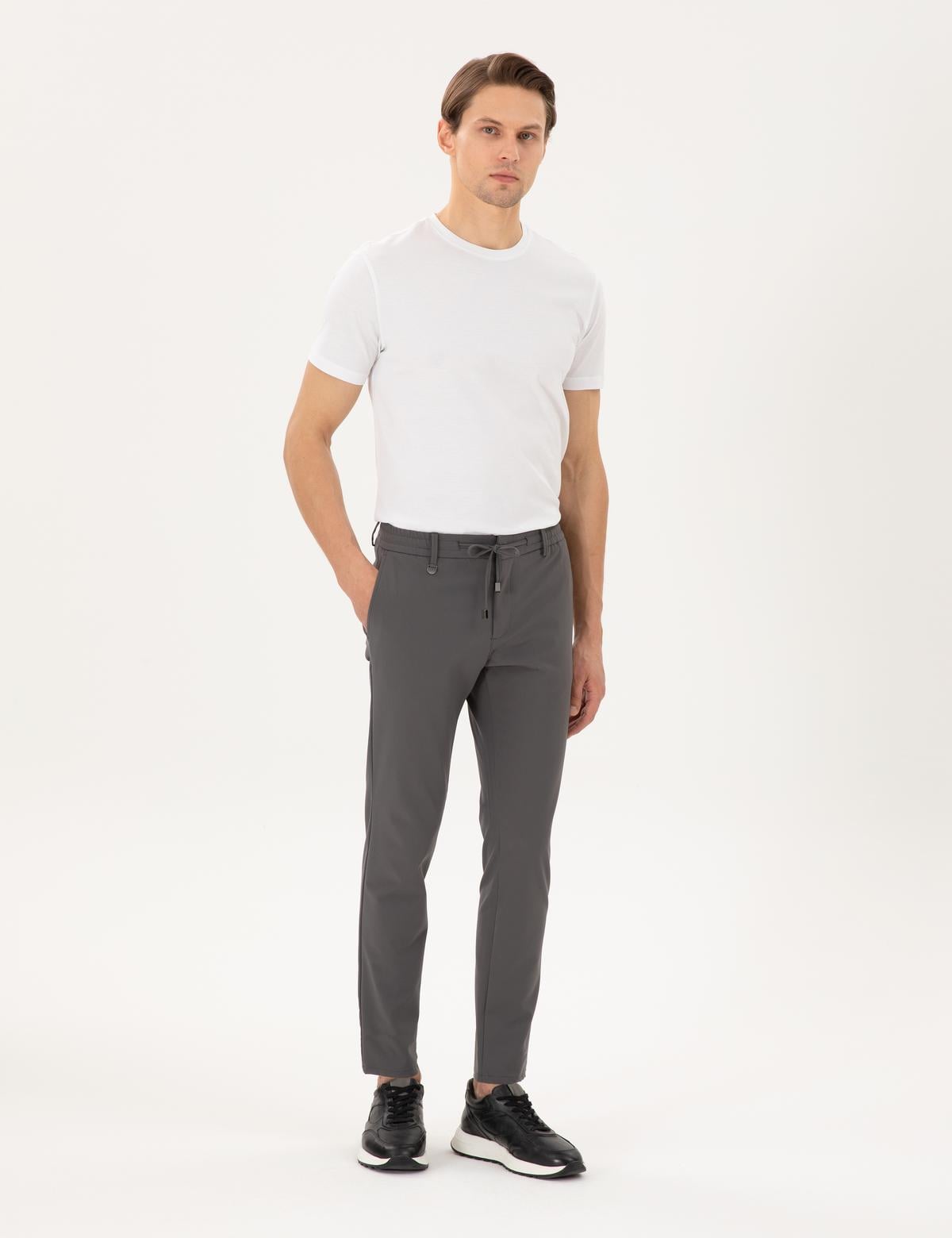 Antrasit Klasik Jogger Pantolon