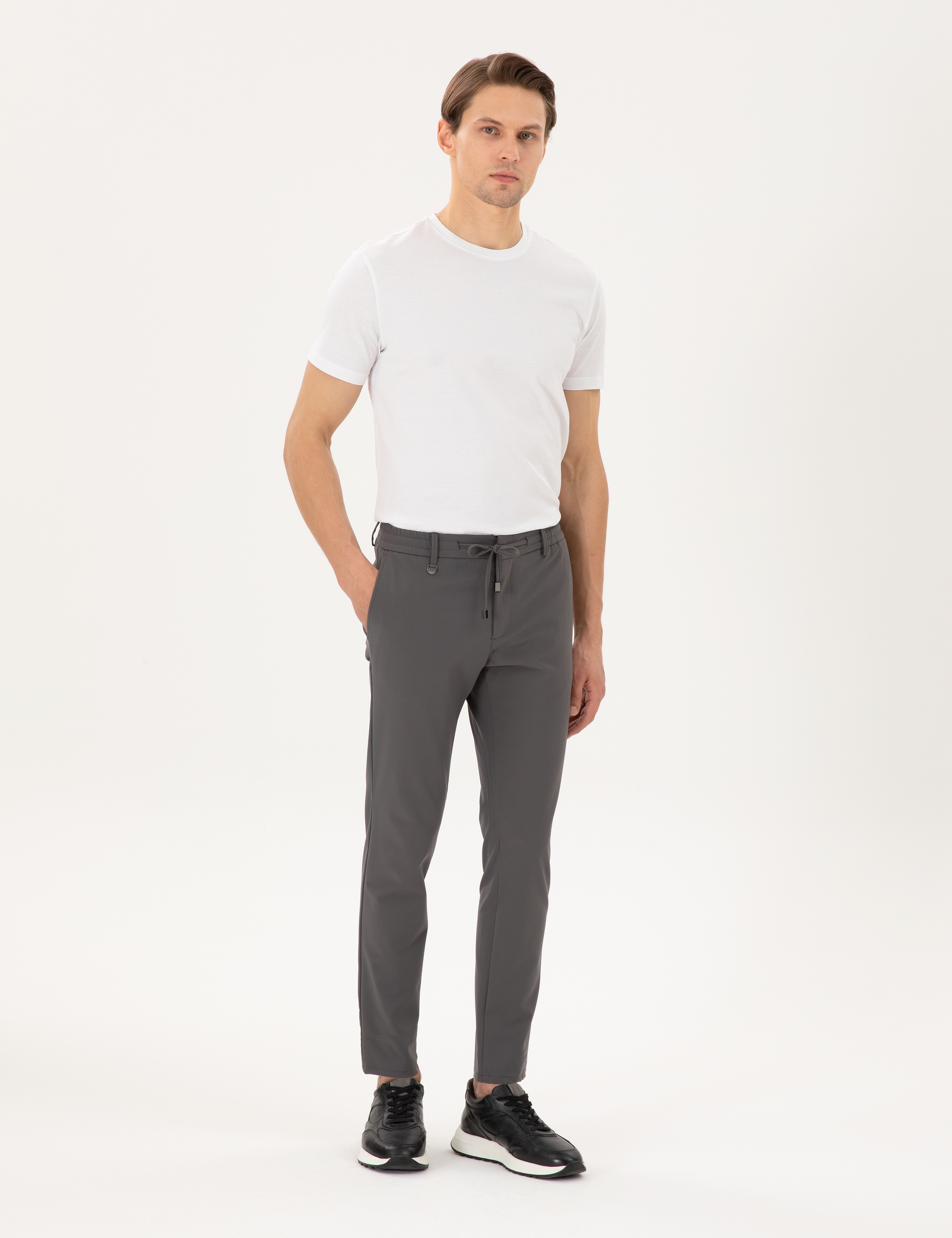 Antrasit Klasik Jogger Pantolon - Image 1