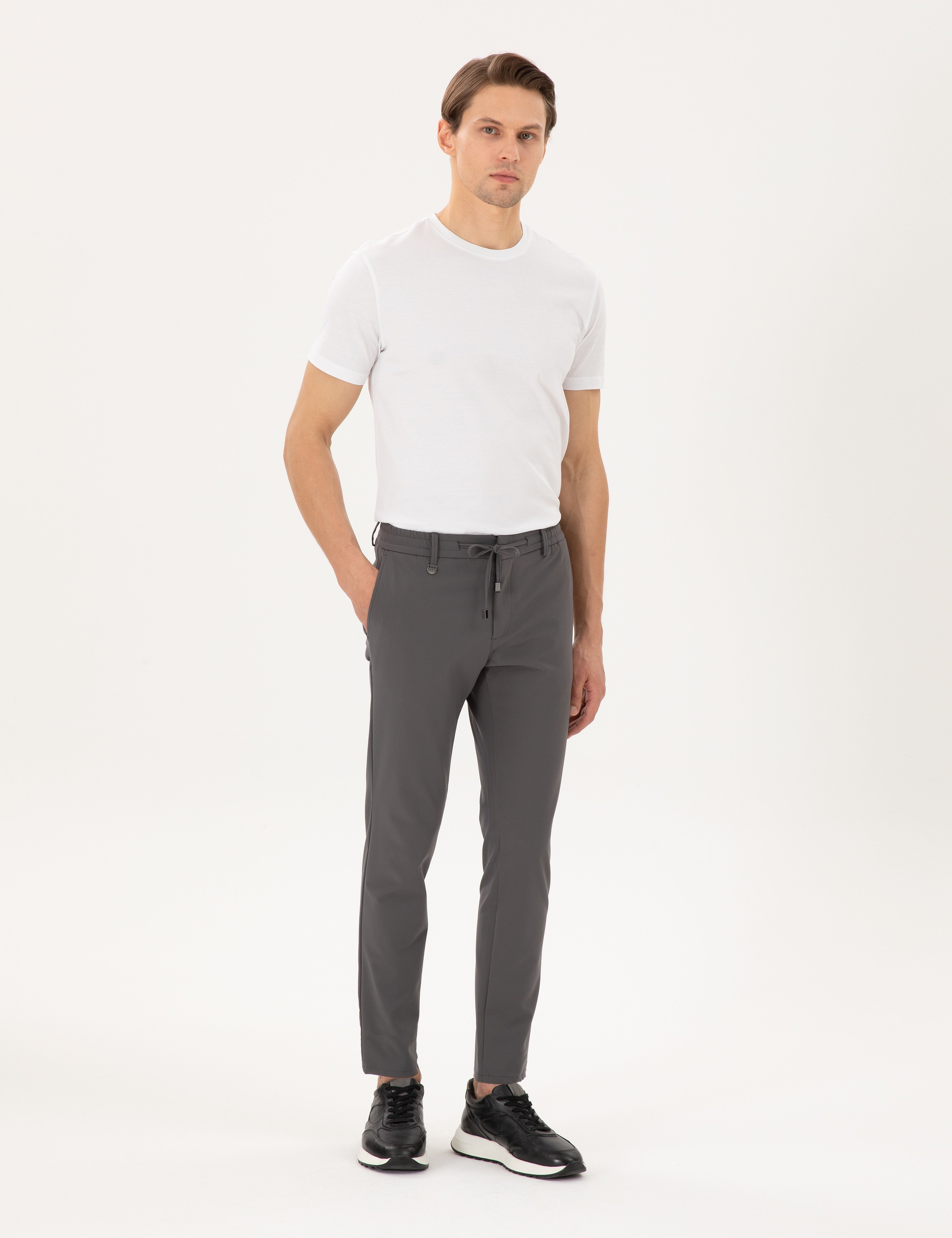 Antrasit Klasik Jogger Pantolon