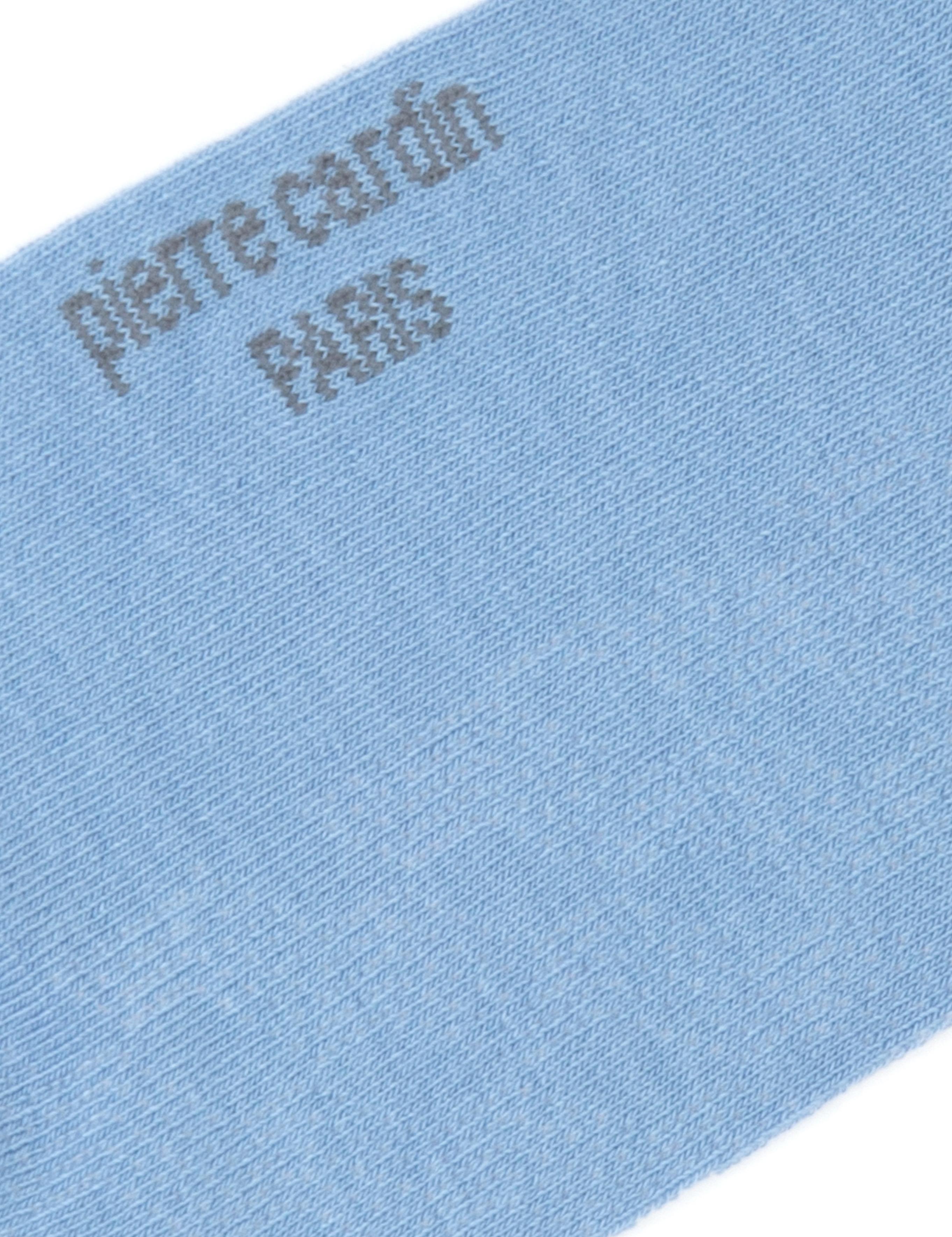 Erkek Bambu Karışımlı Mavi Soket Desenli Çorap