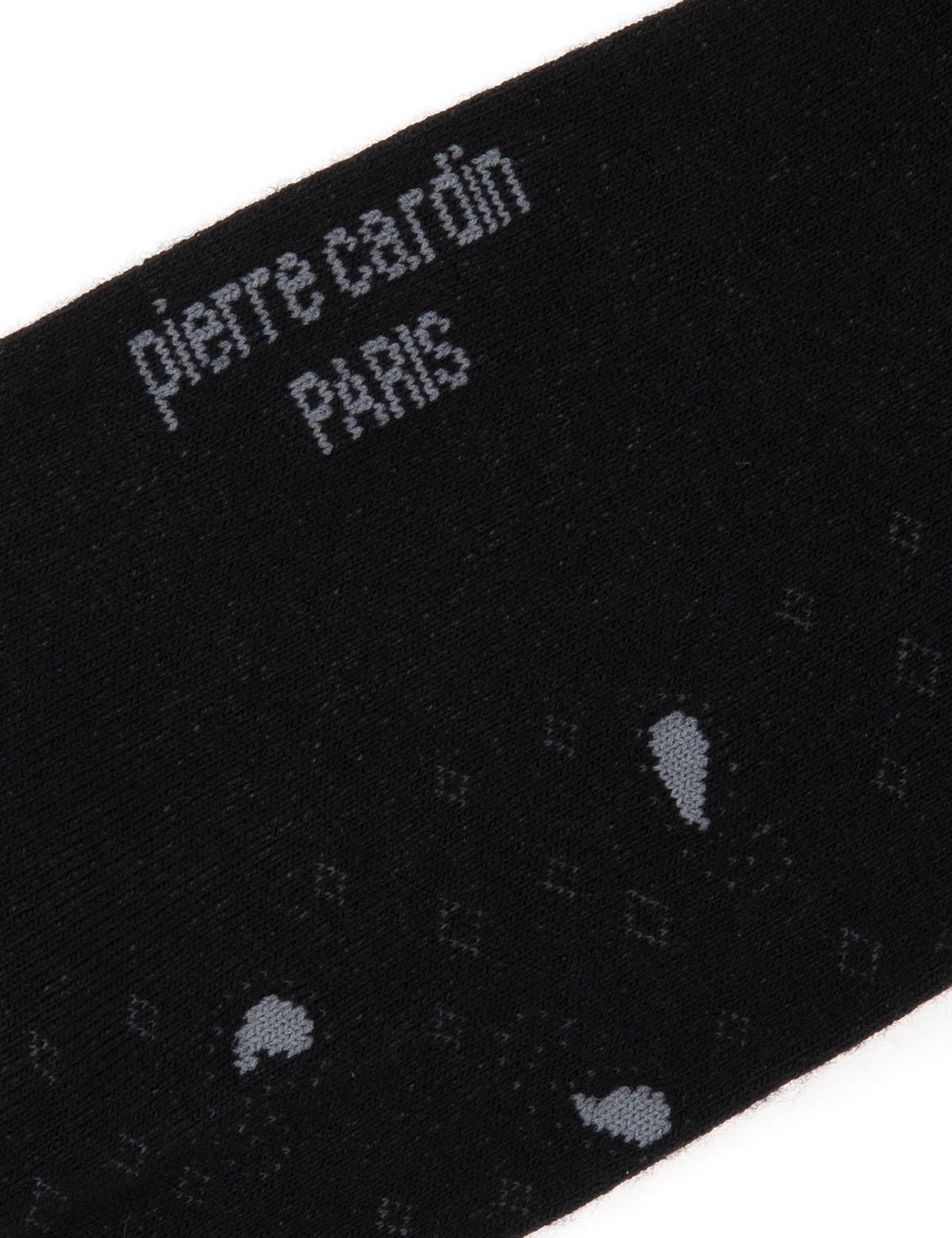 Erkek Bambu Karışımlı Siyah Soket Desenli Çorap - 50304464001