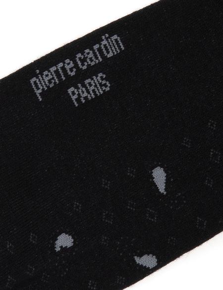 Erkek Bambu Karışımlı Siyah Soket Desenli Çorap - 50304464001