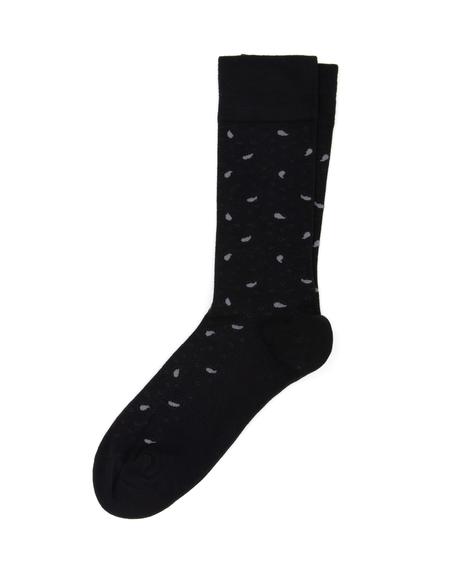 Erkek Bambu Karışımlı Siyah Soket Desenli Çorap - 50304464001