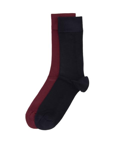 Erkek Bambu Karışımlı 2'li Paket Siyah Soket Basic Çorap - 50304466001