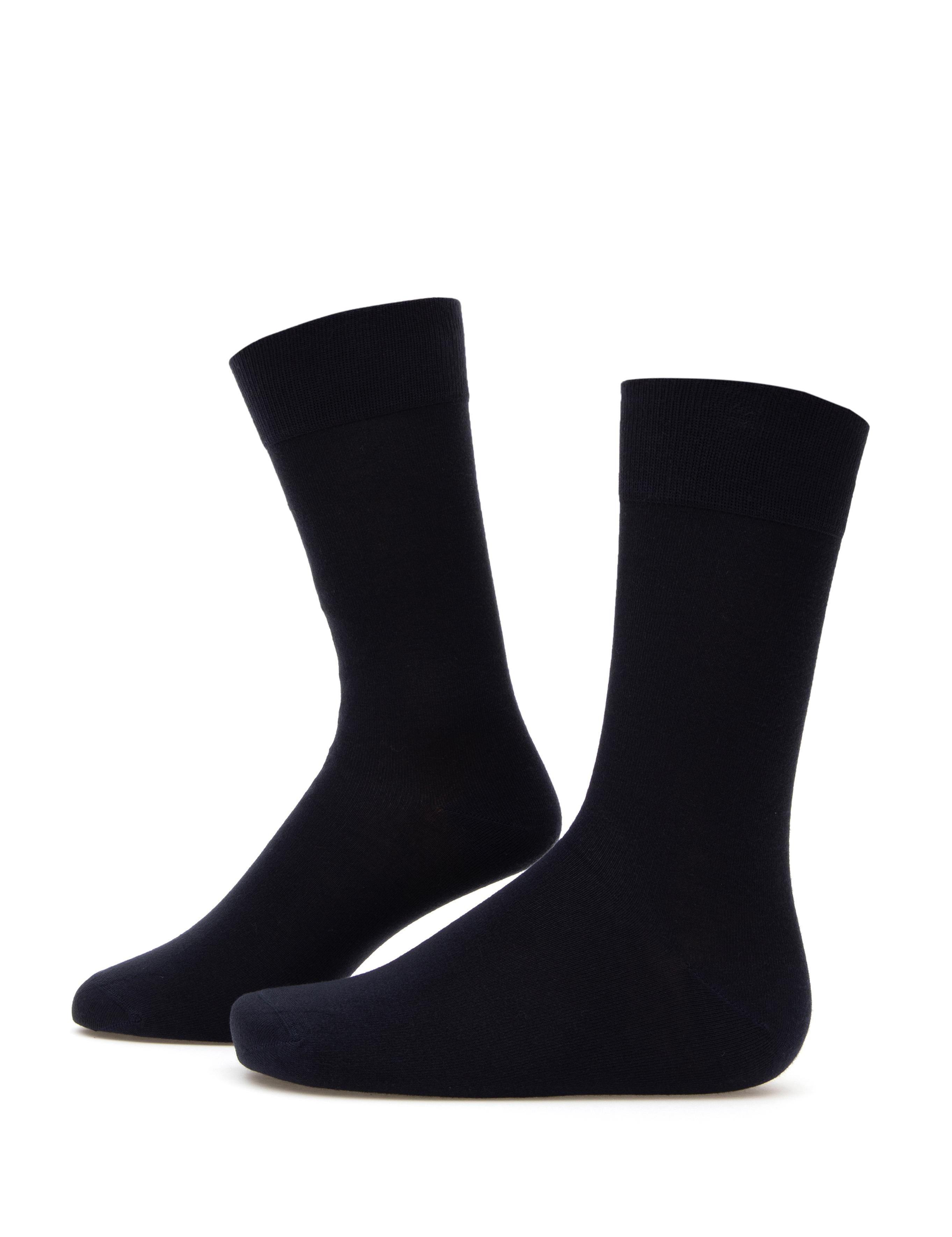 Erkek Bambu Karışımlı 2'li Paket Siyah Soket Basic Çorap