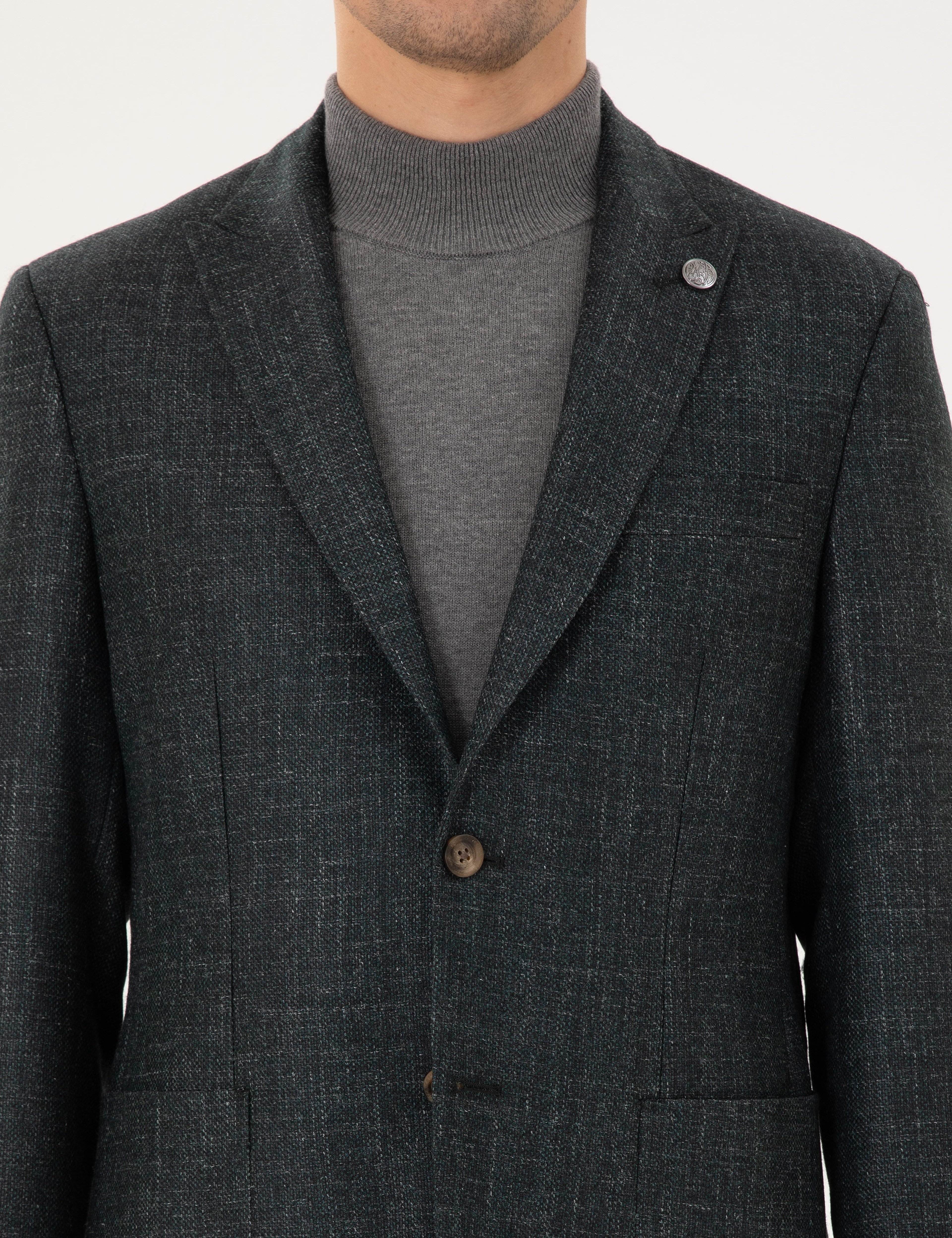 Koyu Yeşil Slim Fit Ceket