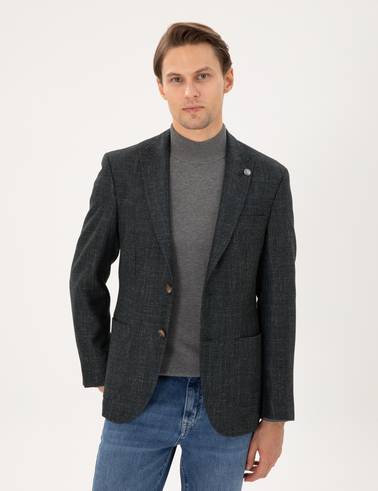 Koyu Yeşil Slim Fit Ceket