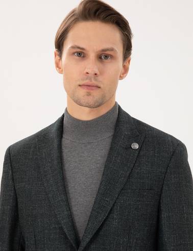 Koyu Yeşil Slim Fit Ceket