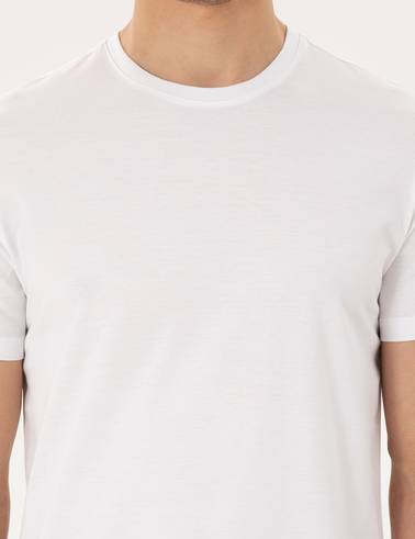 Beyaz Slim Fit Tişört