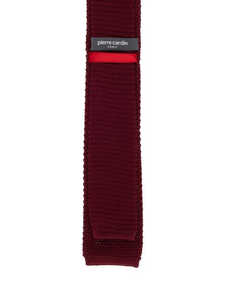 Bordo Örme Kravat - 50304114004