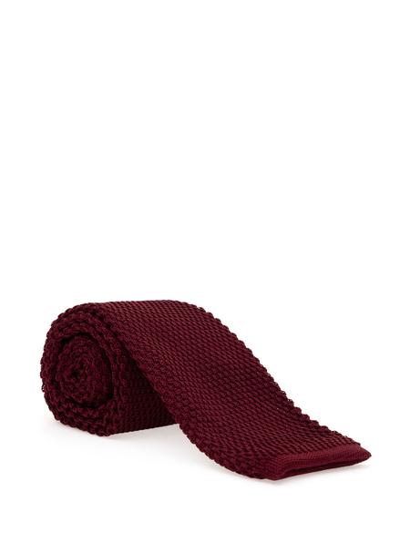 Bordo Örme Kravat - 50304114004