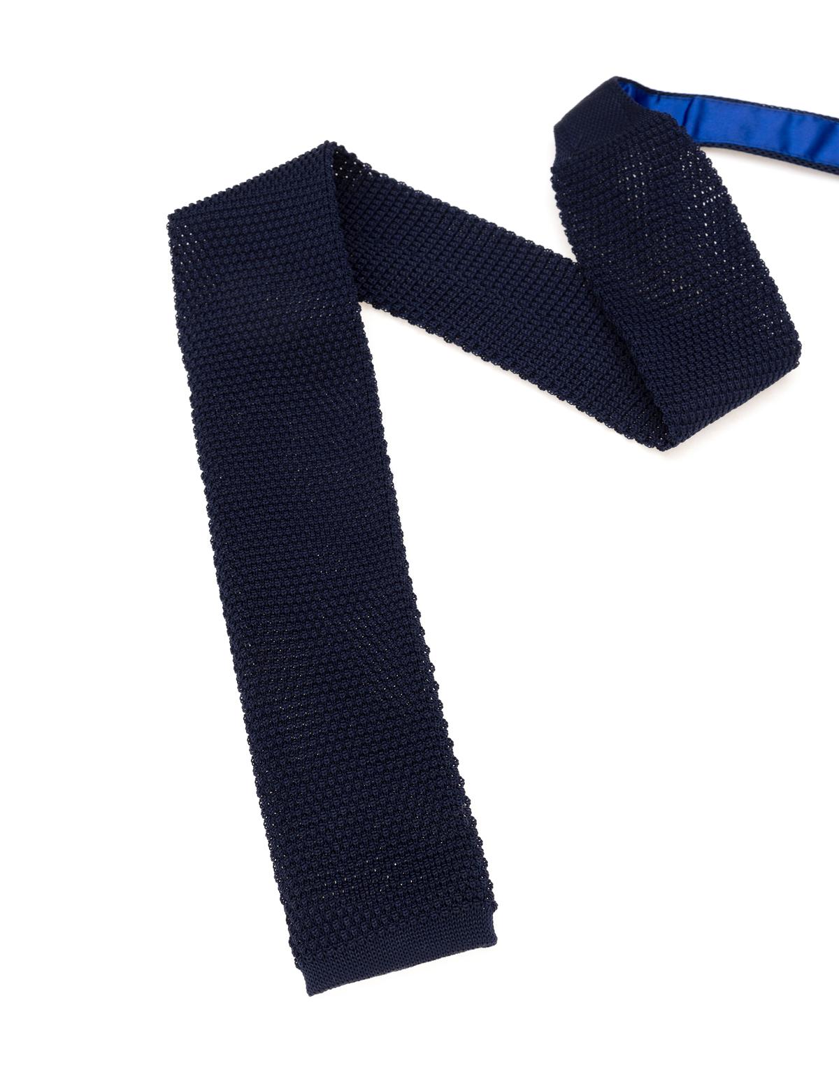 Lacivert Örme Kravat
