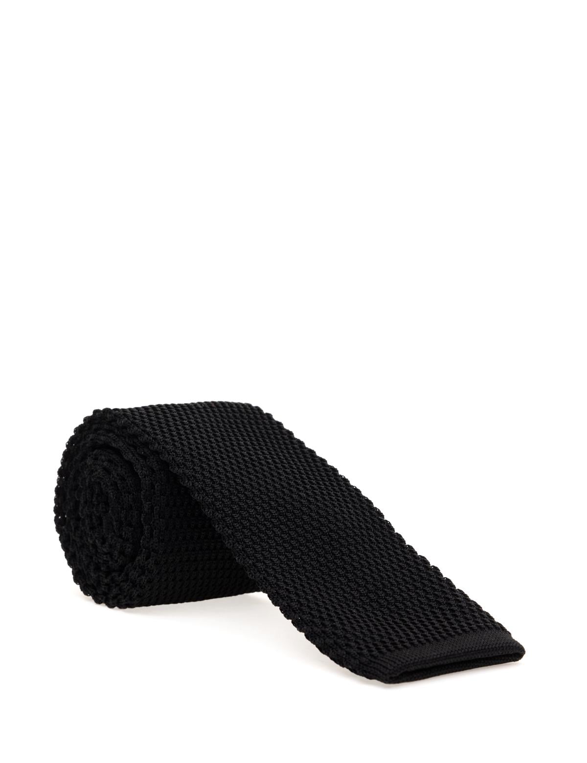 Siyah Örme Kravat - 50304114001