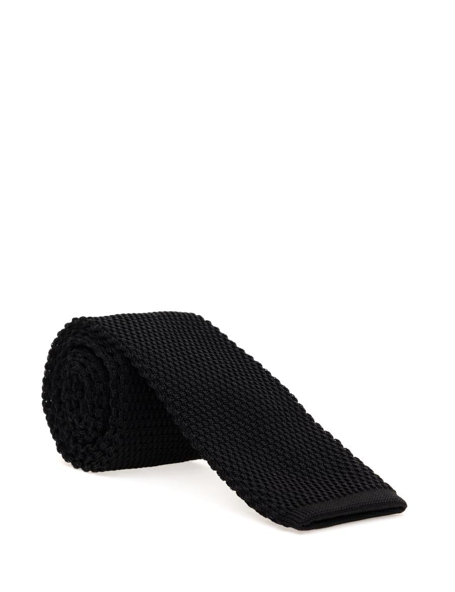 Siyah Örme Kravat