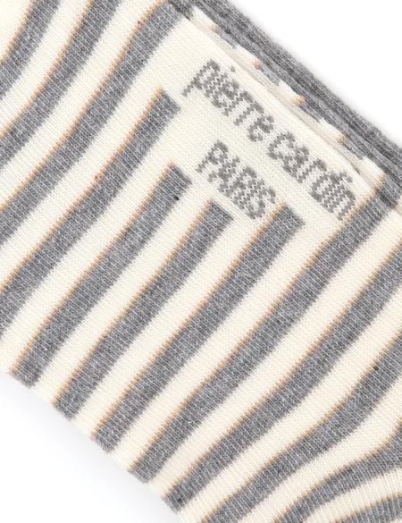 Kadın Ekru Desenli 2'li Patik Çorap - 50301613001