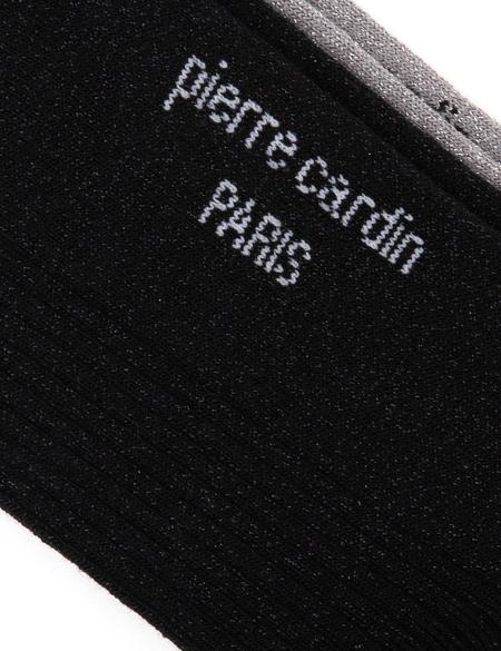 Kadın Siyah Simli 2'li Patik Çorap - 50301617002